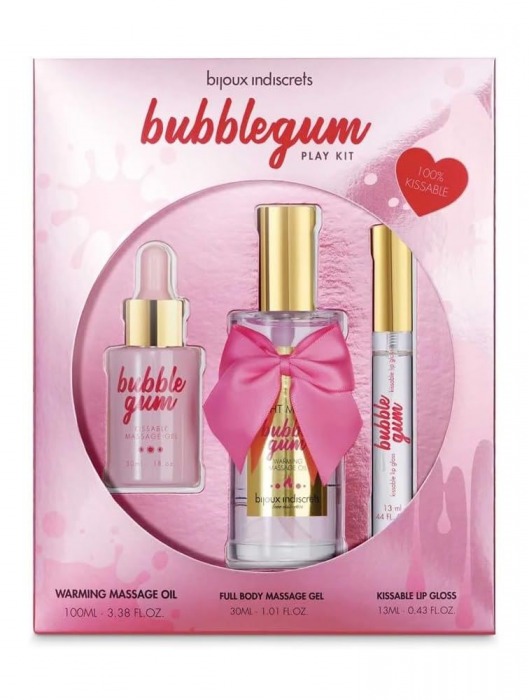 Набор средств для массажа и ласк Bubblegum Play Kit - Bijoux Indiscrets - купить с доставкой в Бердске