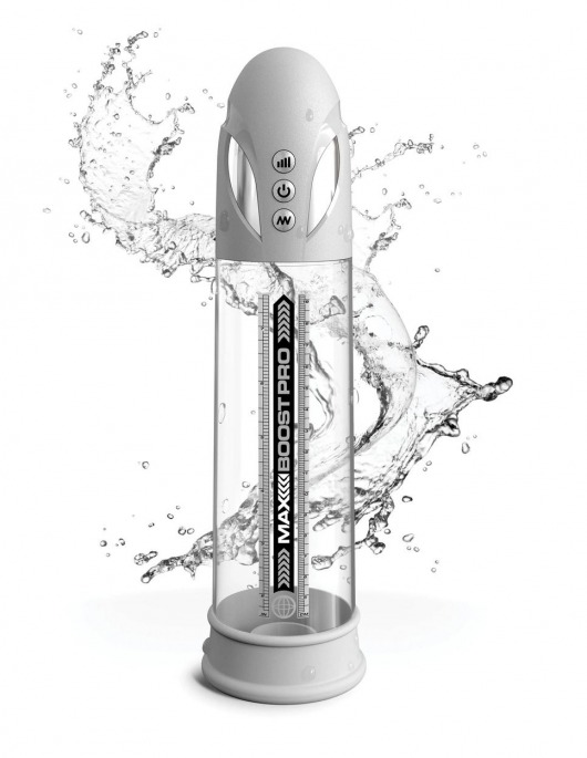 Белая вакуумная автоматическая помпа Max Boost Pro Flow - Pipedream - в Бердске купить с доставкой