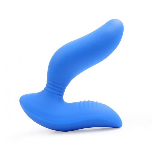 Синий вибромассажер простаты 3,5’’ Curve P-spot Massager - 12 см. - Erokay - в Бердске купить с доставкой