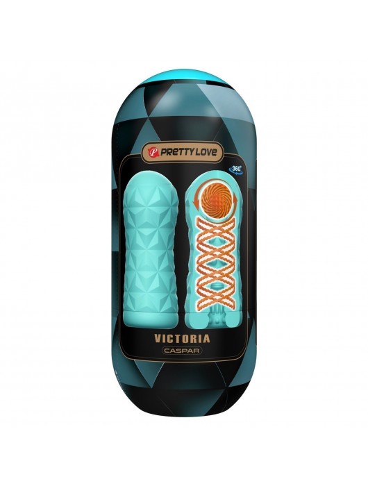 Аквамариновый мастурбатор Victoria - Baile - в Бердске купить с доставкой