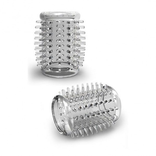 Прозрачная насадка с шипами STAY HARD COCK SLEEVE 01 CLEAR - Blush Novelties - в Бердске купить с доставкой