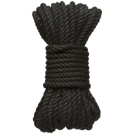 Черная верёвка для связывания и фиксации Bind Tie - 9,14 м. - Doc Johnson - купить с доставкой в Бердске