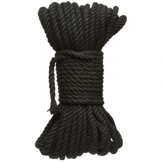 Черная верёвка для связывания и фиксации Bind Tie - 15,24 м. - Doc Johnson - купить с доставкой в Бердске