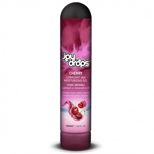 Смазка на водной основе Cherry с ароматом вишни -  125 мл. - JoyDrops - купить с доставкой в Бердске