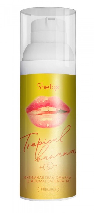 Интимная гель-смазка Shefox Premium «Тропический банан» - 50 мл. - Shefox - купить с доставкой в Бердске