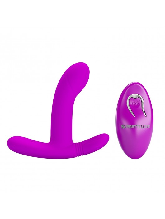 Лиловый стимулятор Geri с подвижным хвостиком - Baile