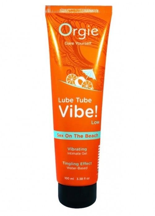 Гель с эффектом вибрации Lube Tube Vibe Low Sex On The Beach - 100 мл. - ORGIE - купить с доставкой в Бердске