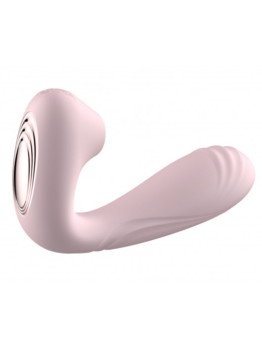 Нежно-розовый L-образный вибратор - 12,3 см. - Secwell