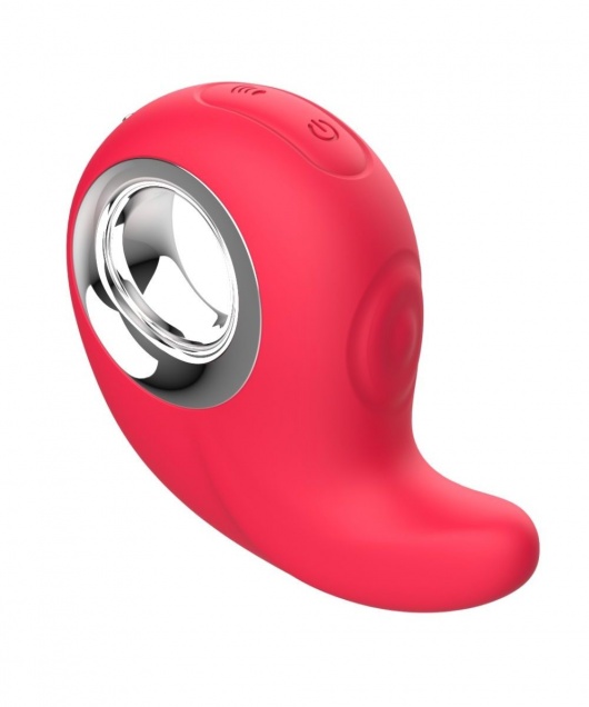 Красный клиторальный массажер с функцией постукивания - Secwell