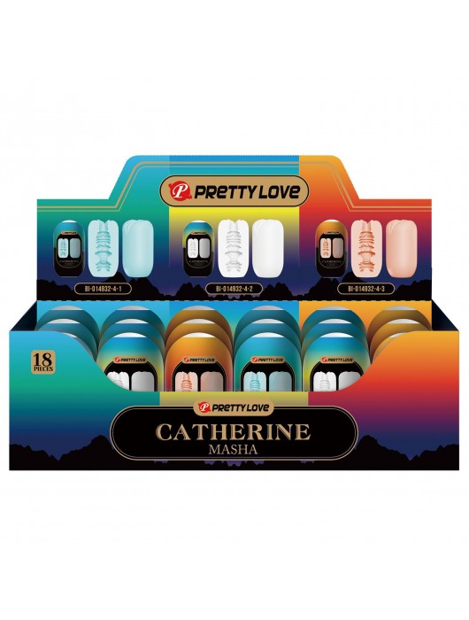 Набор из 18 мастурбаторов Catherine Masha - Baile - в Бердске купить с доставкой