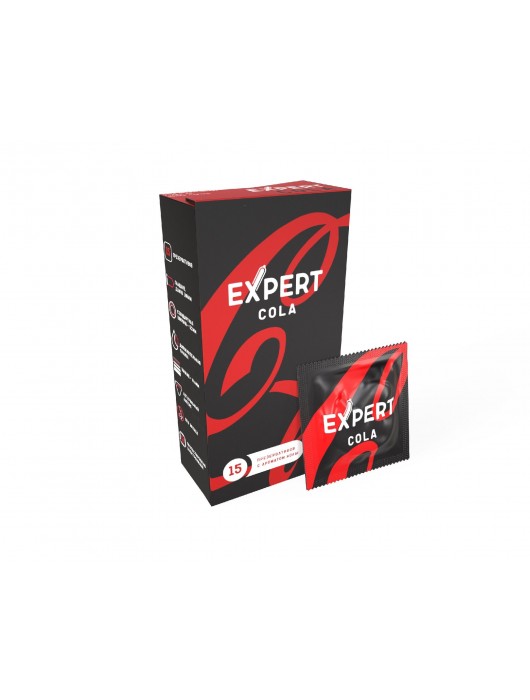 Презервативы с ароматом колы Expert Cola - 15 шт. - Expert - купить с доставкой в Бердске