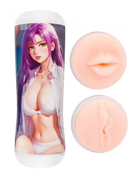 Двусторонний мастурбатор аниме - ротик и вагина - Tokyo Style - в Бердске купить с доставкой