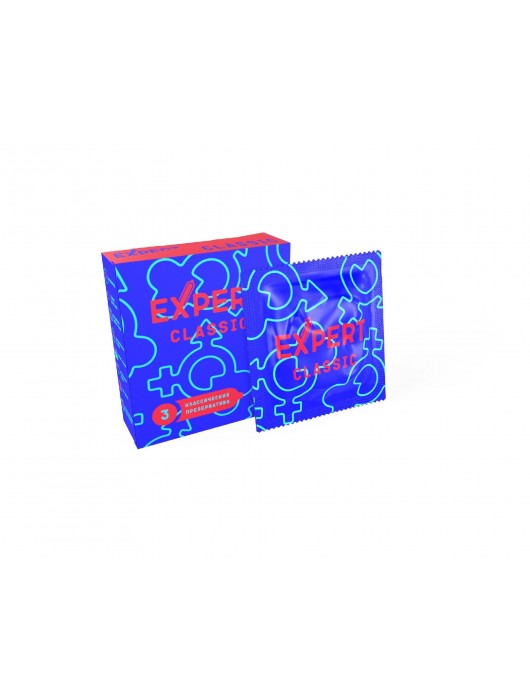 Классические презервативы Expert Classic - 3 шт. - Expert - купить с доставкой в Бердске