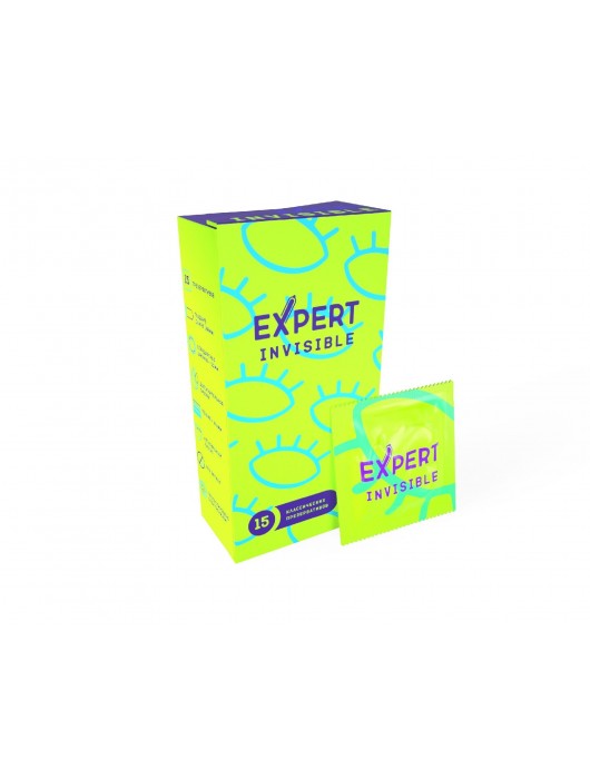 Ультратонкие презервативы Expert Invisible - 15 шт. - Expert - купить с доставкой в Бердске
