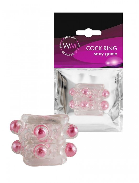 Прозрачная насадка на пенис с цветными шариками - Erowoman-Eroman - в Бердске купить с доставкой