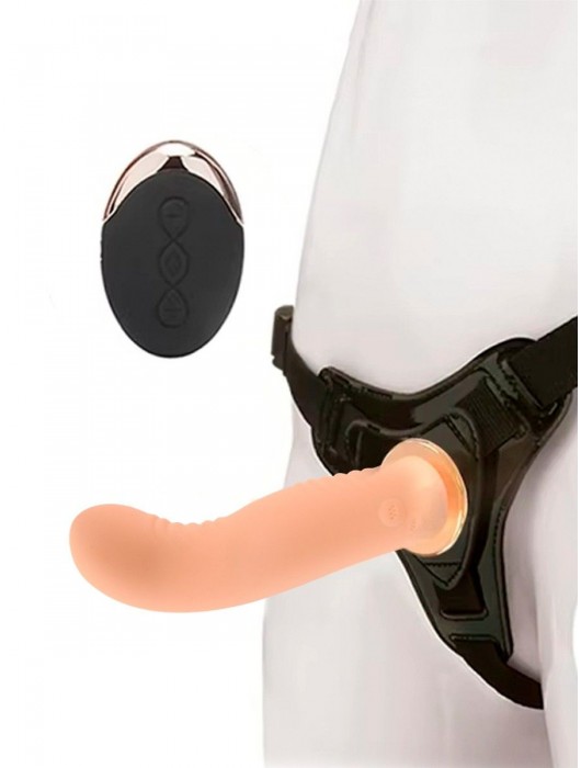 Женский вибрострапон со съемной насадкой и пультом ДУ - Erokay - купить с доставкой в Бердске