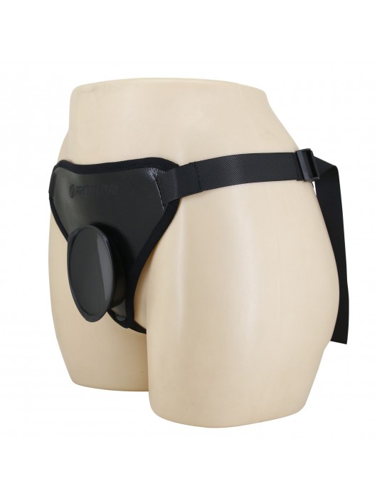 Черные трусики харнесс с платформой Caludio I - Baile - купить с доставкой в Бердске