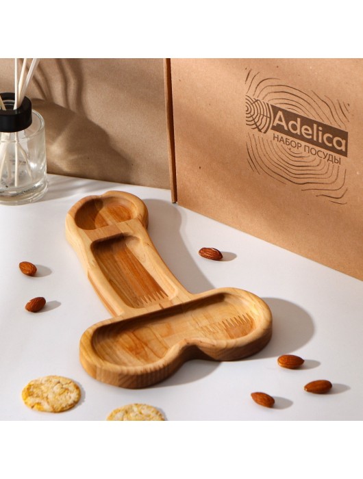 Деревянное блюдо для подачи в форме члена (25 х 16,5 х 1,7 см) - Сима-Ленд - купить с доставкой в Бердске