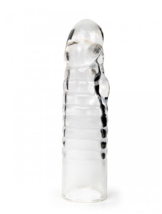 Прозрачная закрытая насадка на член - 15 см. - Sex Expert - в Бердске купить с доставкой