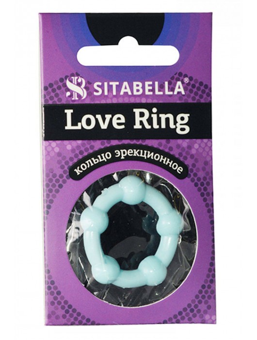 Цветное эрекционное кольцо Love Ring с бусинами - Sitabella - в Бердске купить с доставкой