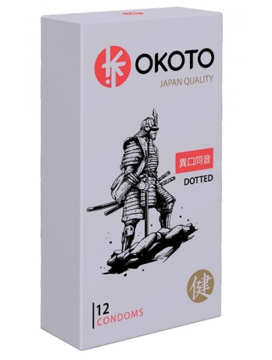 Точечные презервативы OKOTO Dotted - 12 шт. - Sitabella - купить с доставкой в Бердске