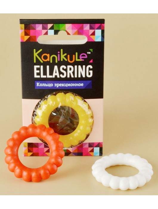 Цветное рельефное эрекционное кольцо Ellasring - Sitabella - в Бердске купить с доставкой