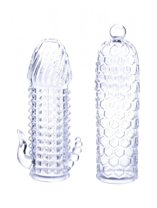 Набор из 2 прозрачных насадок на член Seductive Tickler Sleeves Set - NMC - в Бердске купить с доставкой