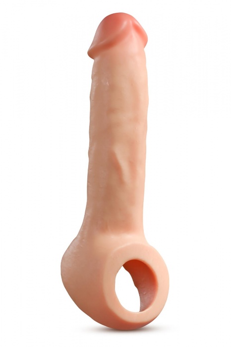 Телесная насадка-удлинитель Thrive 8.75 Inch Realistic Penis Extender Sleeve - 22,2 см. - Blush Novelties - в Бердске купить с доставкой