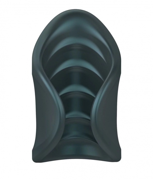 Серый сквозной мастурбатор с вибрацией Manwan Starter - Manwan - в Бердске купить с доставкой