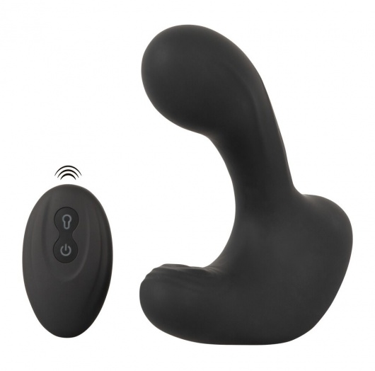 Черная анальная вибропробка с функцией расширения RC Butt Plug with 3 functions - Orion - в Бердске купить с доставкой