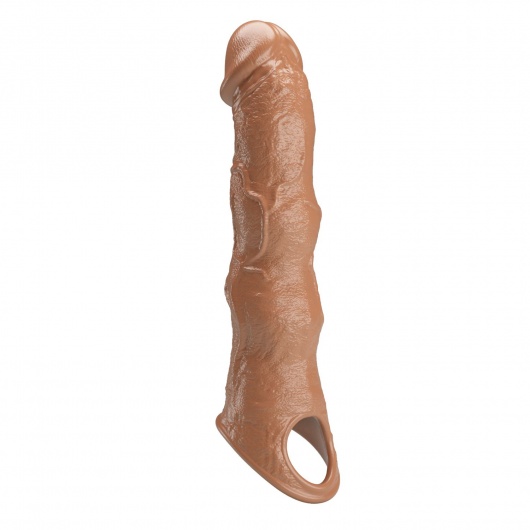 Карамельный фаллоудлинитель с 3 вставками - 28 см. - Baile - в Бердске купить с доставкой