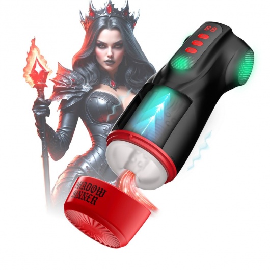 Интерактивный мастурбатор Raven с вакуумом, вибрацией и подсветкой - Shots Media BV - в Бердске купить с доставкой