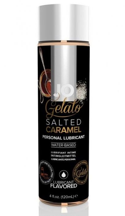 Лубрикант с ароматом солёной карамели JO GELATO SALTED CARAMEL - 120 мл. - System JO - купить с доставкой в Бердске