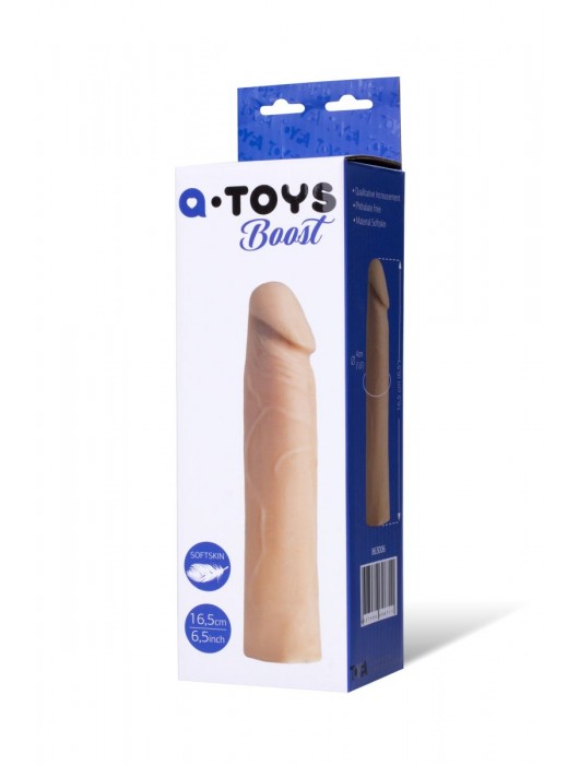 Реалистичная насадка с ярко выраженной головкой - 16,5 см. - A-toys - в Бердске купить с доставкой