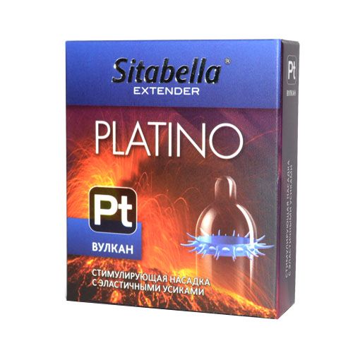Стимулирующая насадка с усиками Platino  Вулкан - Sitabella - купить с доставкой в Бердске