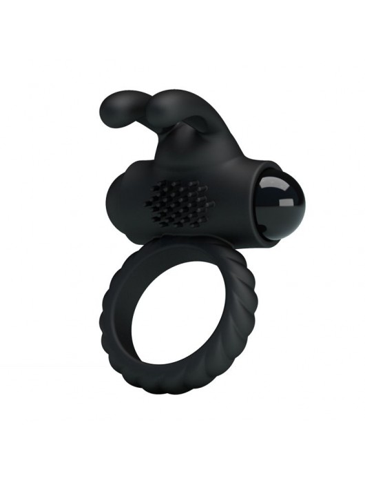 Эрекционное кольцо с клиторальным виброзайцем Eudora - Baile - в Бердске купить с доставкой