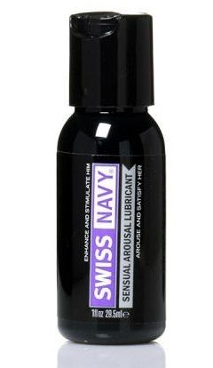 Возбуждающий гель-лубрикант на водной основе Sensual Arousal Lubricant  - 29,5 мл. - Swiss navy - купить с доставкой в Бердске