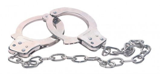Наручники из металла с длинной цепочкой CHROME HANDCUFFS METAL HANDCUFFS W. KEY - NMC - купить с доставкой в Бердске