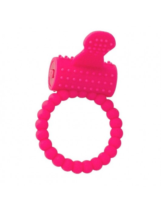 Розовое силиконовое виброкольцо A-toys - A-toys - в Бердске купить с доставкой