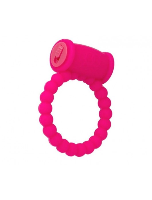 Розовое виброкольцо на пенис A-toys из силикона - A-toys - в Бердске купить с доставкой