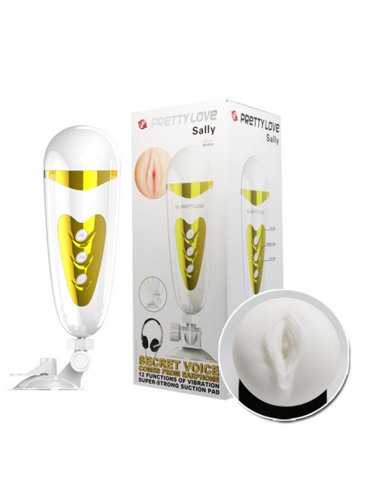 Мега-мастурбатор вагина Sally с вибрацией и голосом - Baile - в Бердске купить с доставкой