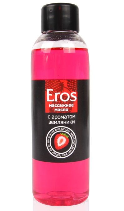 Массажное масло Eros fantasy с ароматом земляники - 75 мл. - Биоритм - купить с доставкой в Бердске