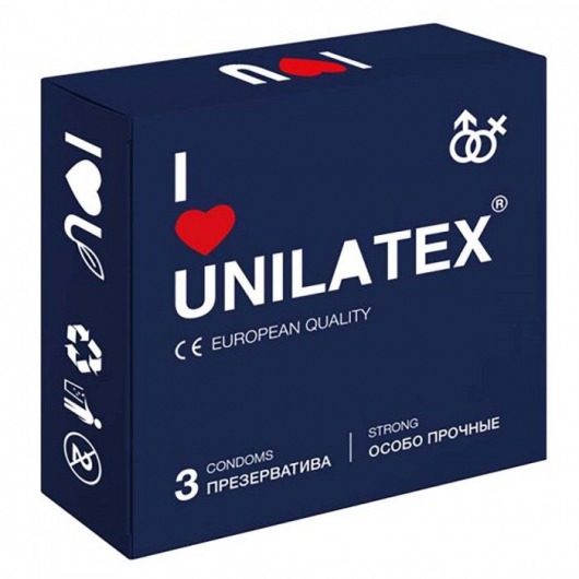 Ультрапрочные презервативы Unilatex Extra Strong - 3 шт. - Unilatex - купить с доставкой в Бердске