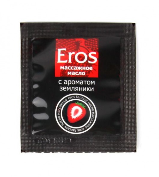 Пробник массажного масла с ароматом земляники Eros fantasy - 4 гр. - Биоритм - купить с доставкой в Бердске