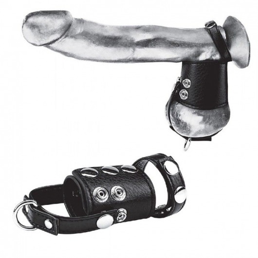 Кольцо на член и мошонку Cock Ring With 2  Ball Stretcher And Optional Weight Ring - BlueLine - в Бердске купить с доставкой