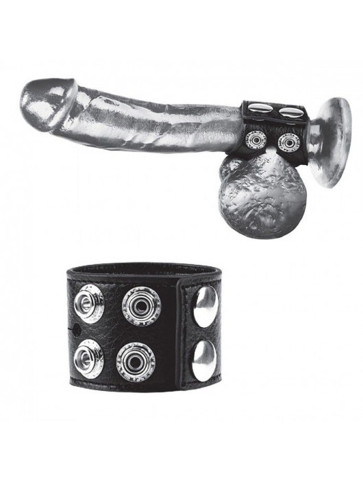 Ремень на член и мошонку 1.5  Cock Ring With Ball Strap - BlueLine - купить с доставкой в Бердске