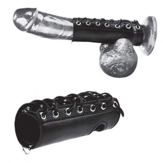 Сбруя на член на шнуровке 5  Cock Sheath - BlueLine - купить с доставкой в Бердске
