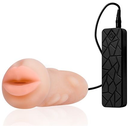 Мастурбатор-ротик с вибрацией REALSTUFF VIBRATING MASTURBATOR MOUTH - Dream Toys - в Бердске купить с доставкой