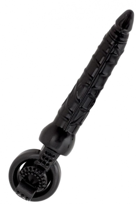 Черная вибронасадка с анальным стимулятором - ToyFa - в Бердске купить с доставкой