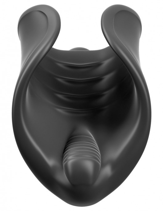 Чёрный мастурбатор Vibrating Silicone Stimulator с вибрацией - Pipedream - в Бердске купить с доставкой